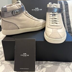 Coach Women’s or Teen Sneakers - Cream and Gray & Chalk